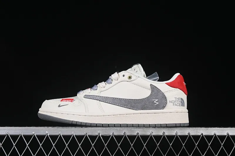 All categories Air Jordan Jordan series basketball shoes Air Jordan 1 Low high-end custom low-top sneakers Travis Scott x Fragment Design x Air Jordan 1 Low OG SP AJ1 Joe 1 North Face co-branded beige small red label low-top cultural casual sneakers FC1688-212
